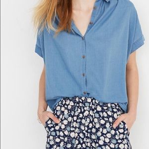 Madewell Central Shirt in Bright Indigo